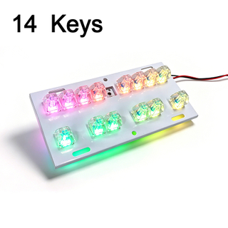14 Keys RGB LED Keyboard Arcade Machine Spare Parts RGB Gaming Keyboard For Amusement Game