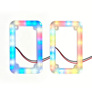 F1-08 Colorful LED Flashing Frame Coin Acceptor Front Frame For Game Cabinet
